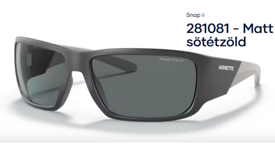 Image of ARNETTE AN4297 - Snap ii 281081 - Matt sötétzöld polarizált unisex napszemüveg