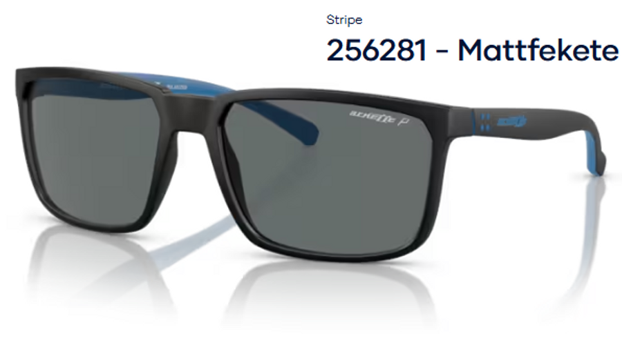 Image of ARNETTE AN4251 – Stripe 256281 - Mattfekete polarizált férfi napszemüveg
