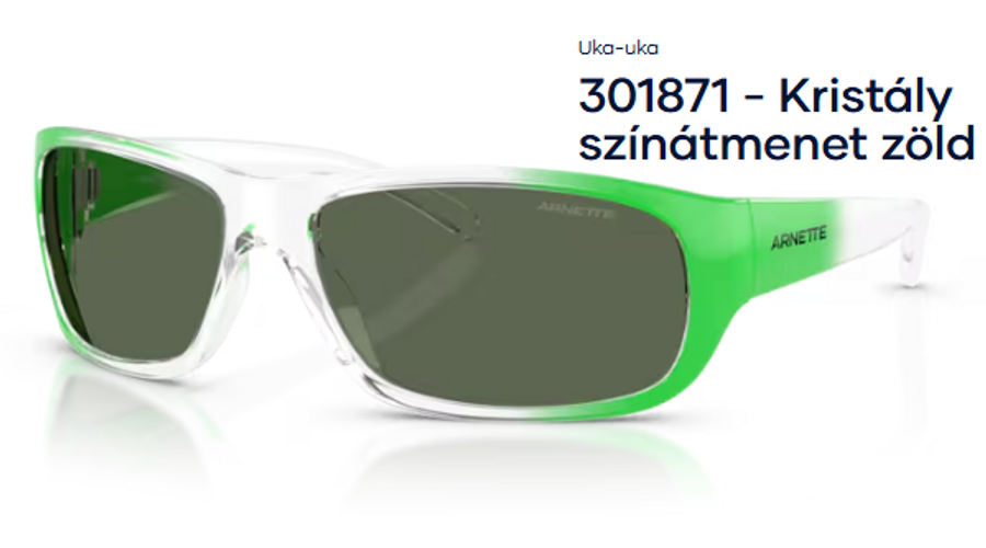 Image of ARNETTE AN4290 - Uka-uka 301871 - Kristály színátmenet zöld férfi napszemüveg