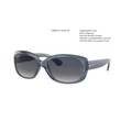 Kép 1/5 - RAY BAN RB4101 JACKIE OHH 659278 - Áttetsző kék NAPSZEMÜVEG