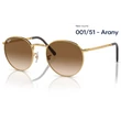 Kép 1/5 - RAY BAN RB3637 NEW ROUND 001/51 - Arany NAPSZEMÜVEG