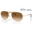 Kép 1/5 - RAY-BAN RB3735 Bain bridge 001/51 - Arany NAPSZEMÜVEG