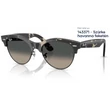 Kép 1/5 - RAY-BAN RB2341 Clubmaster way 143371 - Szürke havanna feketén napszemüveg