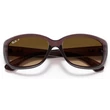 Kép 5/5 - RAY BAN RB4101 JACKIE OHH 6593M2 - Átlátszó sötét barna NAPSZEMÜVEG
