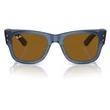 Kép 5/5 - RAY-BAN RB0840S MEGA WAYFARER 668073 - Áttetsző kék NAPSZEMÜVEG