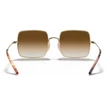 Kép 2/5 - Ray-Ban RB1971 SQUARE 914751 GOLD/clear gradient brown Napszemüveg