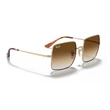Kép 3/5 - Ray-Ban RB1971 SQUARE 914751 GOLD/clear gradient brown Napszemüveg
