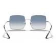 Kép 3/5 - Ray-Ban RB1971 SQUARE 91493F SILVER/clear gradient blue Napszemüveg