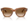 Kép 5/5 - RAY BAN RB2186 STATE STREET 140351 - Csíkos barna NAPSZEMÜVEG