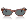 Kép 5/5 - RAY BAN RB2242 WAYFARER OVAL 954/3R - Striped havana NAPSZEMÜVEG