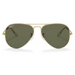 Kép 5/5 - Ray-Ban RB3025 GOLD  POL.001/58 Aviator Napszemüveg