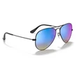 Kép 4/5 - Ray-Ban RB3025 SHINY BLACK  002/4O Aviator Napszemüveg