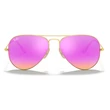 Kép 5/5 - Ray-Ban RB3025 MATTE GOLD 112/4T Aviator Napszemüveg
