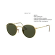 Kép 1/5 - RAY-BAN RB3447 ROUND METAL  001 NAPSZEMÜVEG