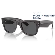 RAY-BAN RB0840S MEGA WAYFARER 1406B1 - Áttetsző fekete NAPSZEMÜVEG