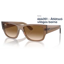 RAY-BAN RB0947S CARLOS 664051 - Átlátszó világos barna NAPSZEMÜVEG