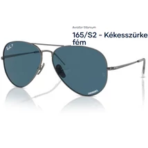 RAY-BAN RB8089 AVIATOR TITANIUM 165/S2 - Kékesszürke fém NAPSZEMÜVEG