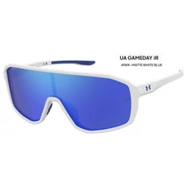 UNDER ARMOUR UA GAMEDAY JR WWK-Z0 MATTE WHITE BLUE NAPSZEMÜVEG