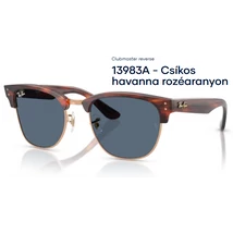 RAY-BAN RBR0504S CLUBMASTER REVERSE 13983A - Csíkos havanna rozéaranyon napszemüveg