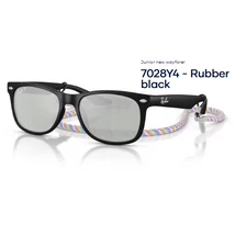 RAY-BAN RJ9052S Junior new wayfarer 7028Y4 - Rubber black gyerek napszemüveg