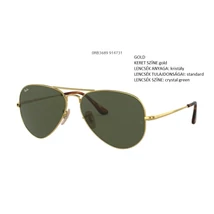 RAY-BAN RB3689 AVIATOR METAL II  914731 NAPSZEMÜVEG