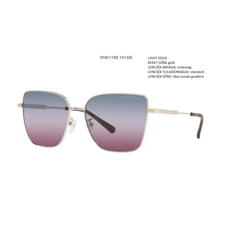 MICHAEL KORS MK1108 BASTIA 1014I8 LIGHT GOLD NAPSZEMÜVEG