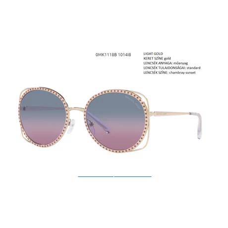 MICHAEL KORS MK1118B RIALTO 1014I8 LIGHT GOLD NAPSZEMÜVEG