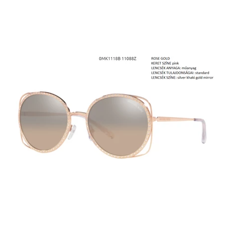 MICHAEL KORS MK1118B RIALTO 11088Z ROSE GOLD NAPSZEMÜVEG