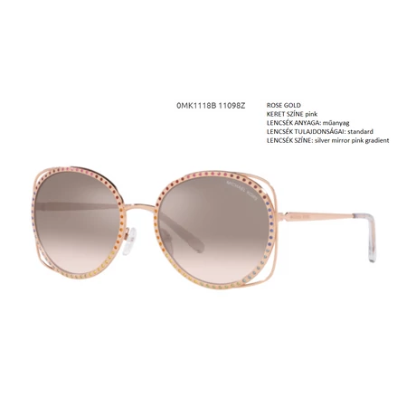 MICHAEL KORS MK1118B RIALTO 11098Z ROSE GOLD NAPSZEMÜVEG