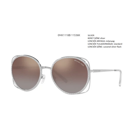 MICHAEL KORS MK1118B RIALTO 11536K SILVER NAPSZEMÜVEG