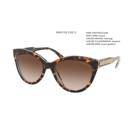 MICHAEL KORS MK2158 MAKENA 310213 DARK TORTOISE/CLEAR NAPSZEMÜVEG