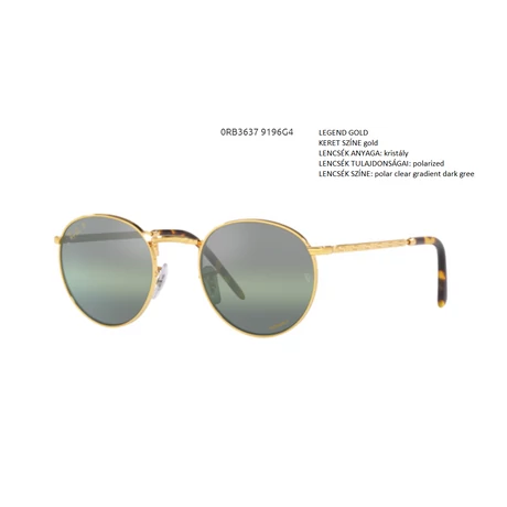 RAY BAN RB3637 NEW ROUND 9196G4 NAPSZEMÜVEG