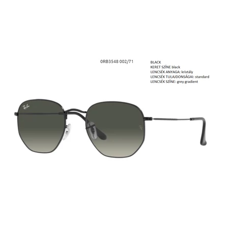 RAY BAN 3548 HEXAGONAL 002/71 NAPSZEMÜVEG