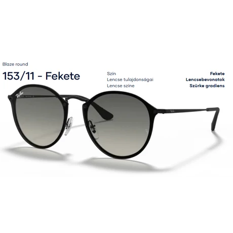 RAY-BAN RB3574N BLAZE ROUND 153/11 NAPSZEMÜVEG