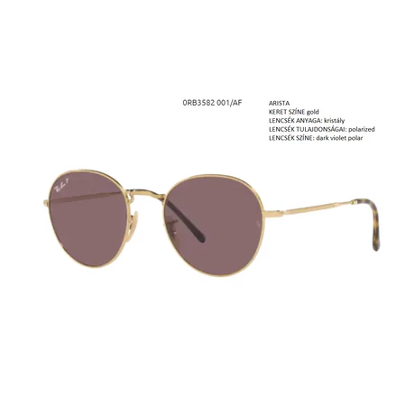 RAY BAN RB3582 DAVID 001/AF NAPSZEMÜVEG
