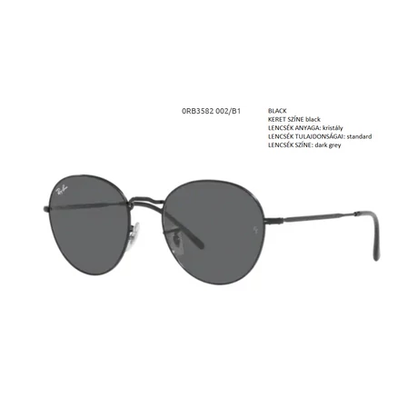 RAY BAN RB3582 DAVID 002/B1 NAPSZEMÜVEG