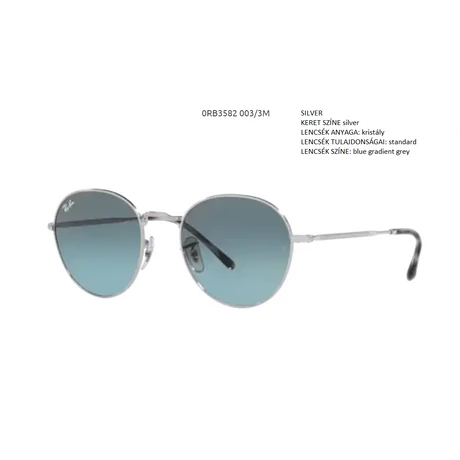 RAY BAN RB3582 DAVID 003/3M NAPSZEMÜVEG