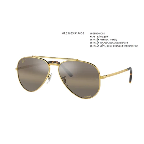 RAY BAN RB3625 NEW AVIATOR 9196G5 NAPSZEMÜVEG