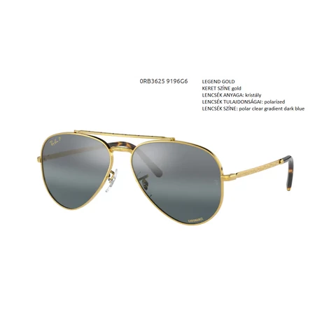 RAY BAN RB3625 NEW AVIATOR 9196G6 NAPSZEMÜVEG