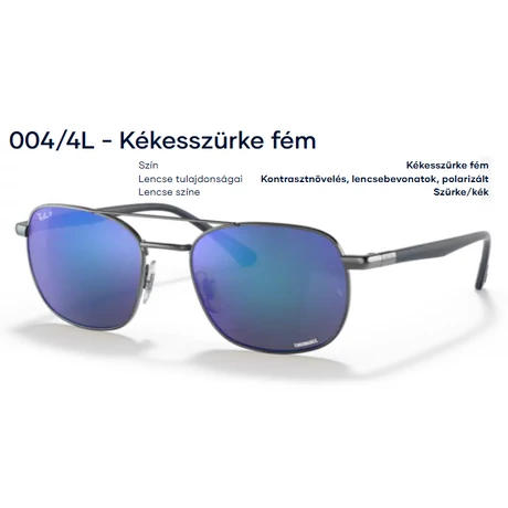 RAY-BAN RB3670CH 004/4L NAPSZEMÜVEG