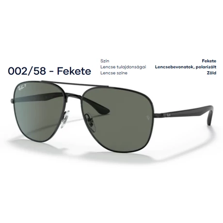 RAY-BAN RB3683 002/58 NAPSZEMÜVEG