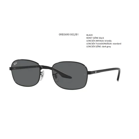RAY BAN RB3690 002/B1 NAPSZEMÜVEG