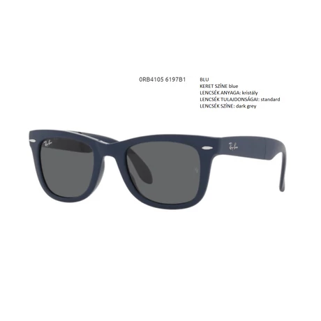 RAY BAN RB4105 FOLDING WAYFARER 6197B1 NAPSZEMÜVEG