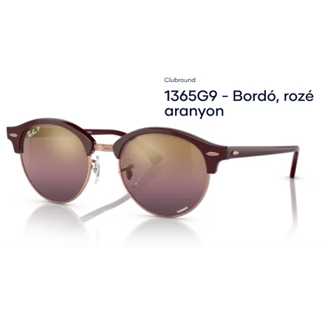 Ray-Ban RB4246 1365G9 CLUBROUND NAPSZEMÜVEG