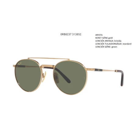 RAY BAN RB8237 ROUND II TITANIUM 313852 NAPSZEMÜVEG
