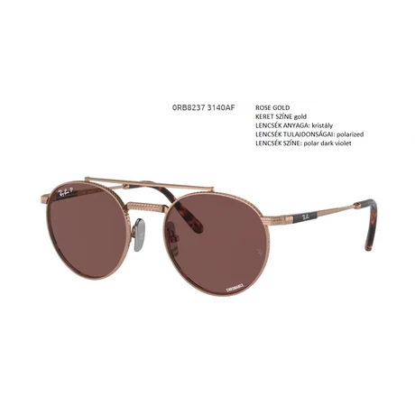 RAY BAN RB8237 ROUND II TITANIUM 3140AF NAPSZEMÜVEG