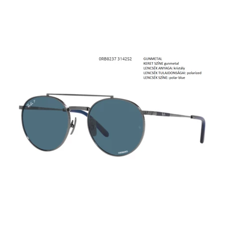 RAY BAN RB8237 ROUND II TITANIUM 3142S2 NAPSZEMÜVEG
