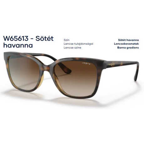 VOGUE VO5426S W65613 SÖTÉT HAVANNA NAPSZEMÜVEG