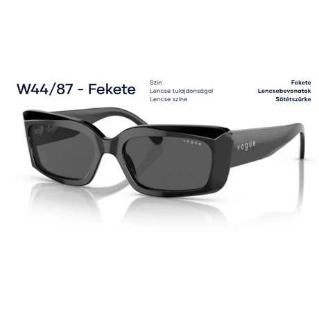 VOGUE VO5440S W44/87 FEKETE NAPSZEMÜVEG