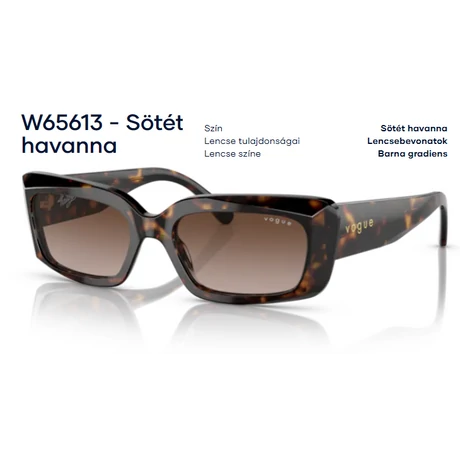 VOGUE VO5440S W65613 SÖTÉT HAVANNA NAPSZEMÜVEG